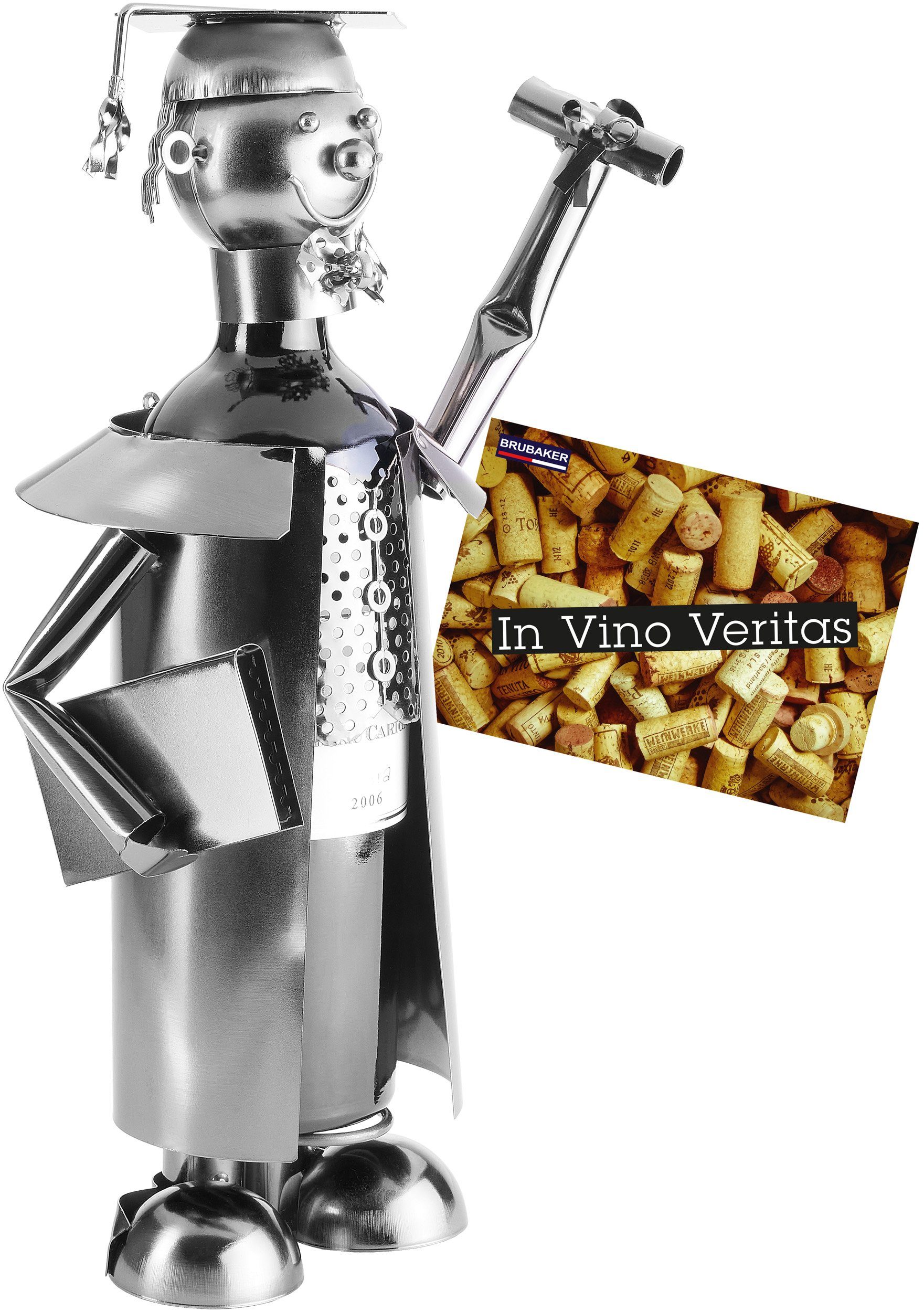 BRUBAKER Weinflaschenhalter Abschluss Prüfung, (Flaschenhalter für Schulabs günstig online kaufen