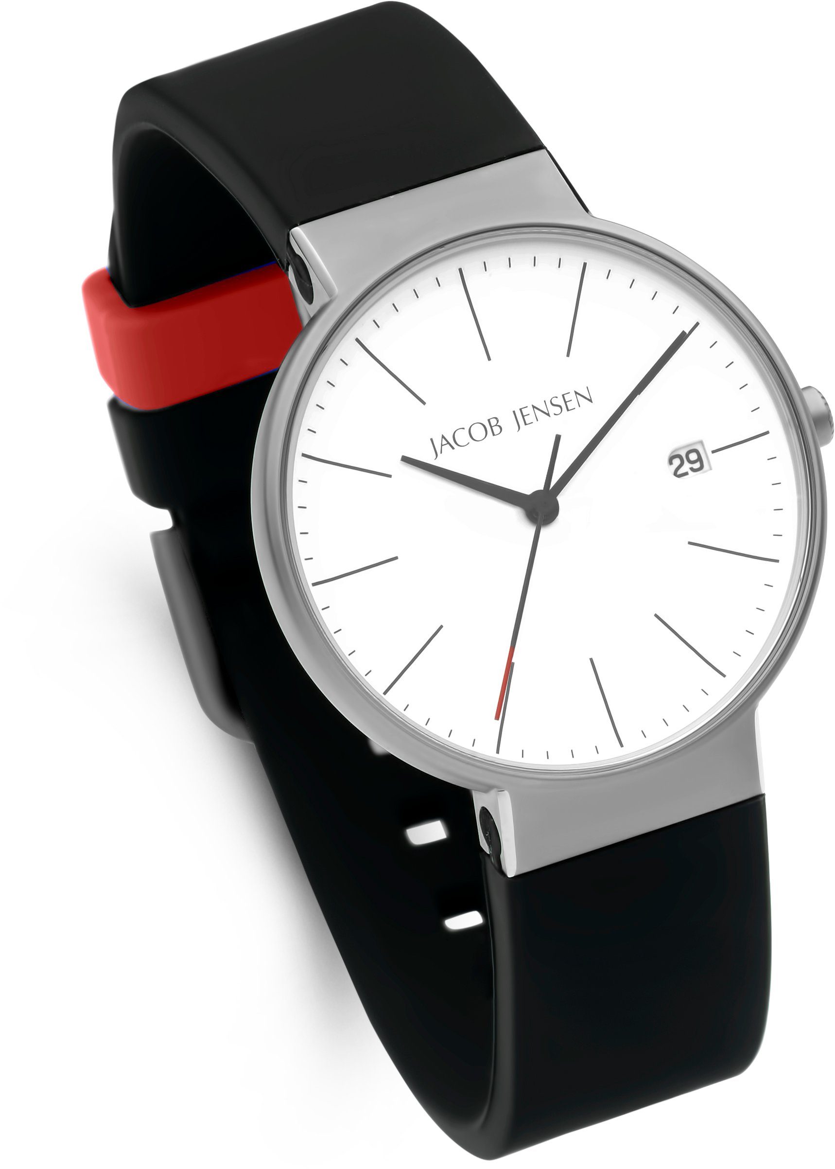 Jacob Jensen Titanuhr Armbanduhr Datum Titanium günstig online kaufen