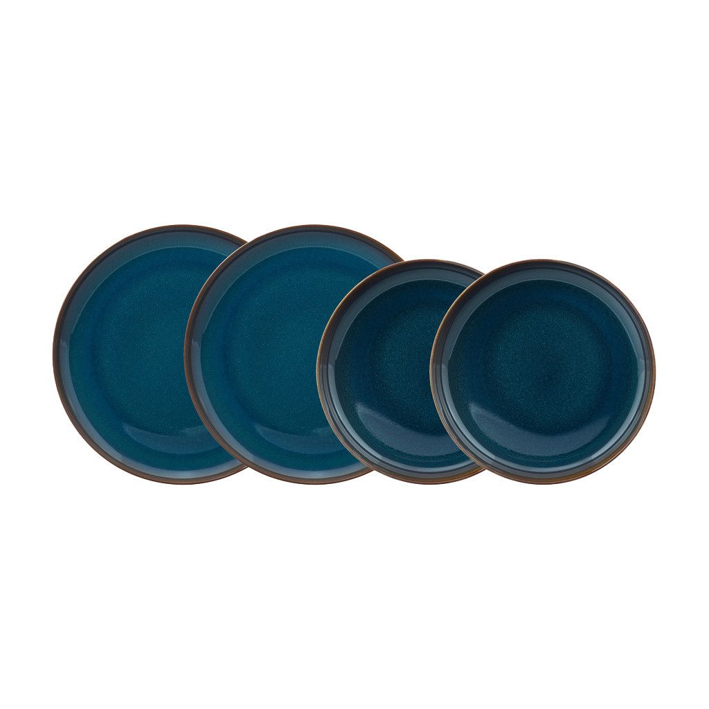like. by Villeroy & Boch Geschirr-Set Crafted Tafelset (4-tlg), 2 Personen, Porzellan, Premium Porcelain, 4 Stck, mikrow.- & spülm.sicher
