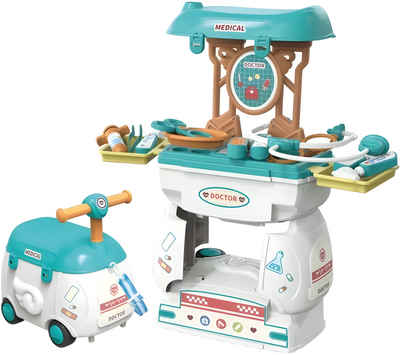 Kadii Spielzeug-Arztkoffer Spielzeug Set 2 in 1 Kinderfahrzeug Geschenk ab 3 Jahre 24 Teile, (24-tlg)