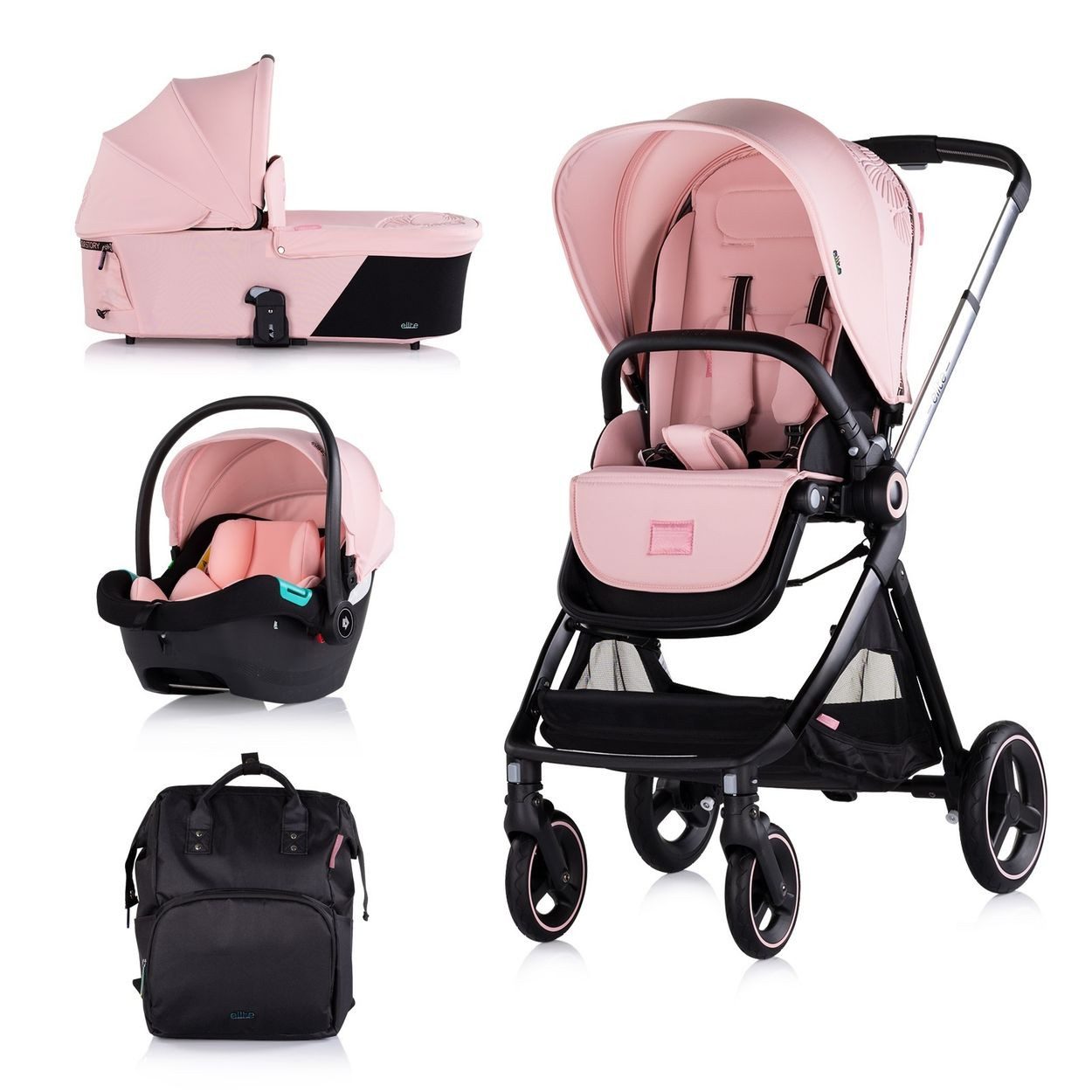 Kombi-Kinderwagen Kinderwagen Elite 3 in 1