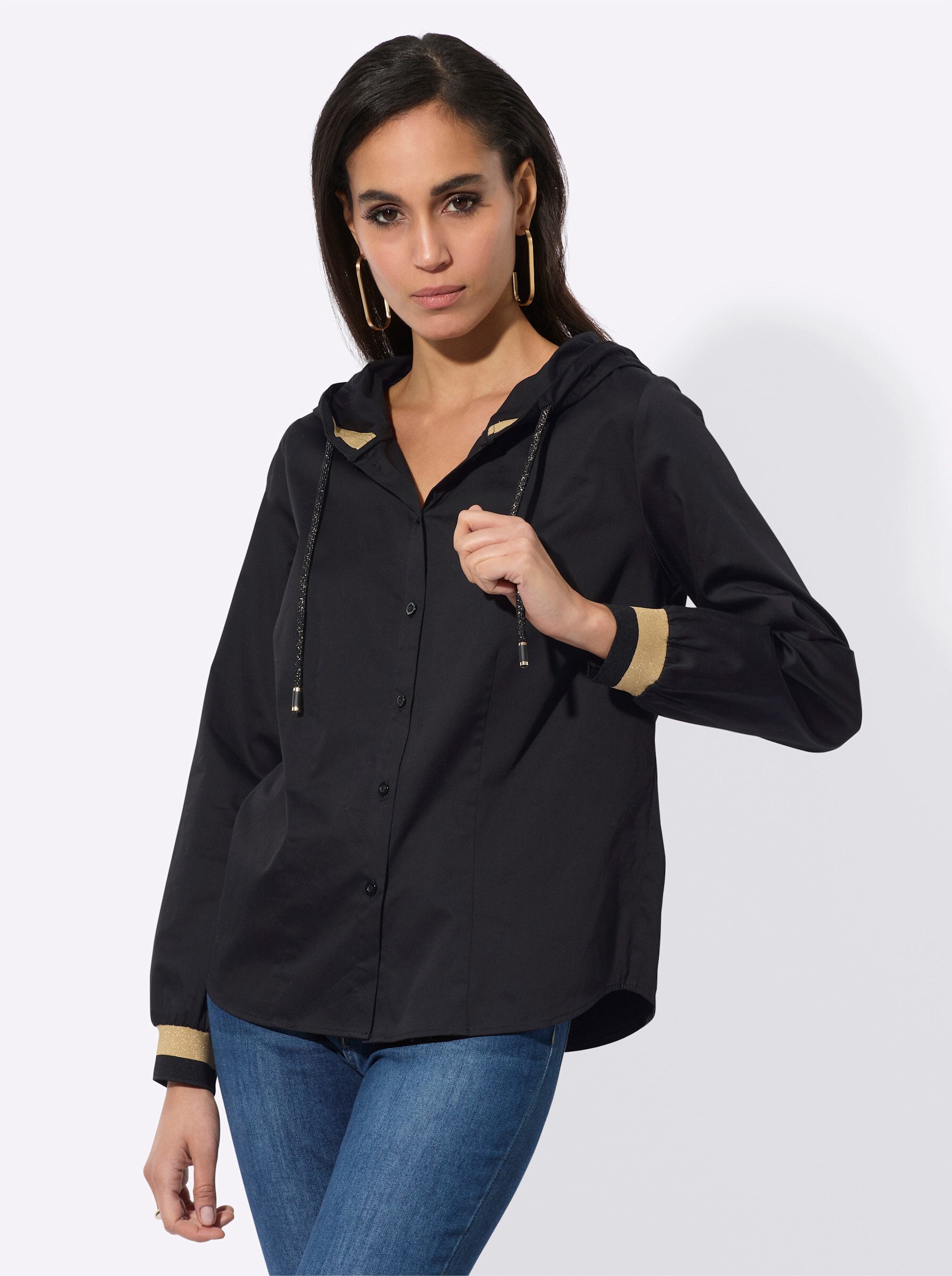 Klassische Bluse Langarm-Bluse