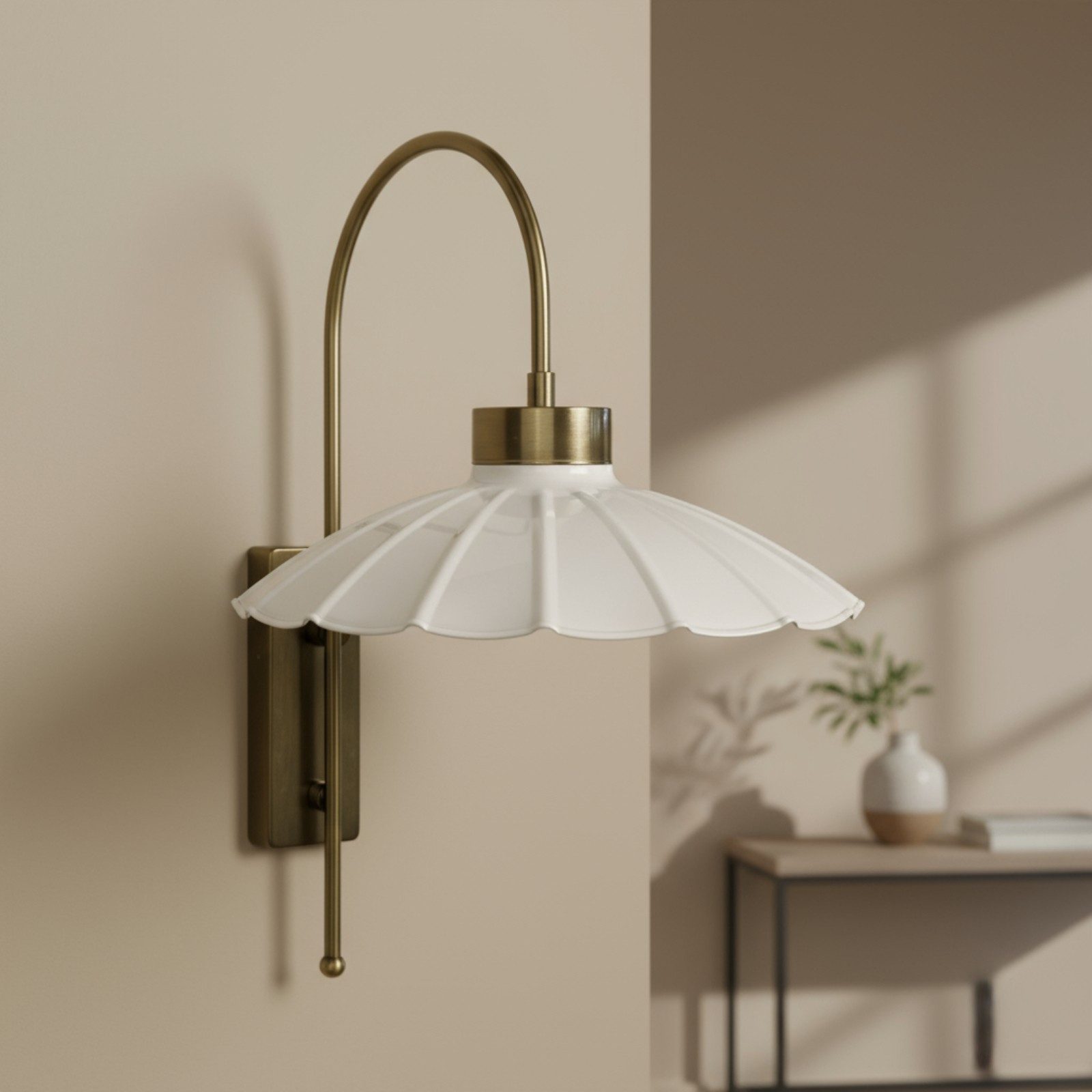 Bamyum Wandleuchte Risso Vintage Metall Wandleuchte, ohne Leuchtmittel