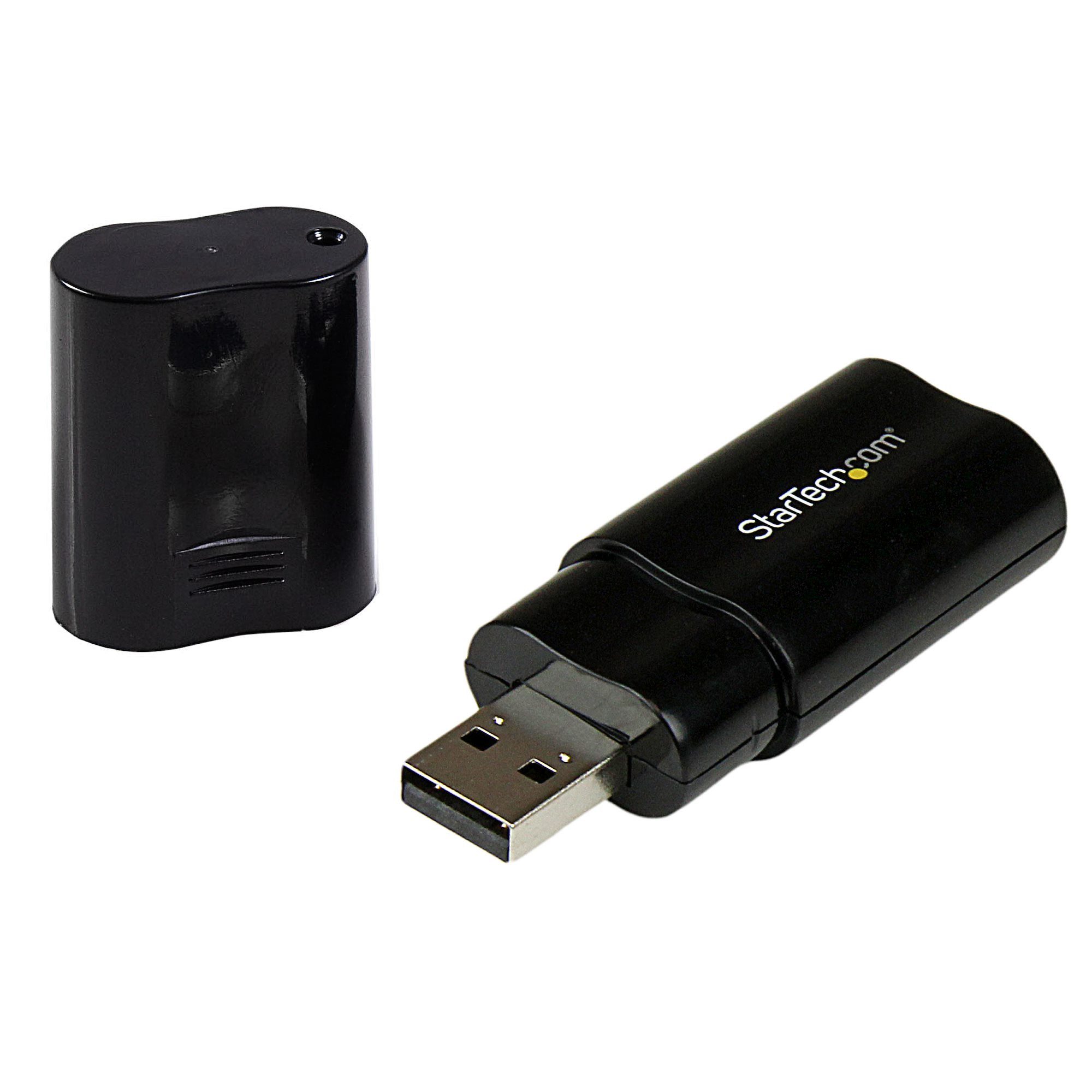 Startech.com STARTECH.COM USB Audio Adapter - USB auf Soundkarte in Schwarz - Soun Soundkarte