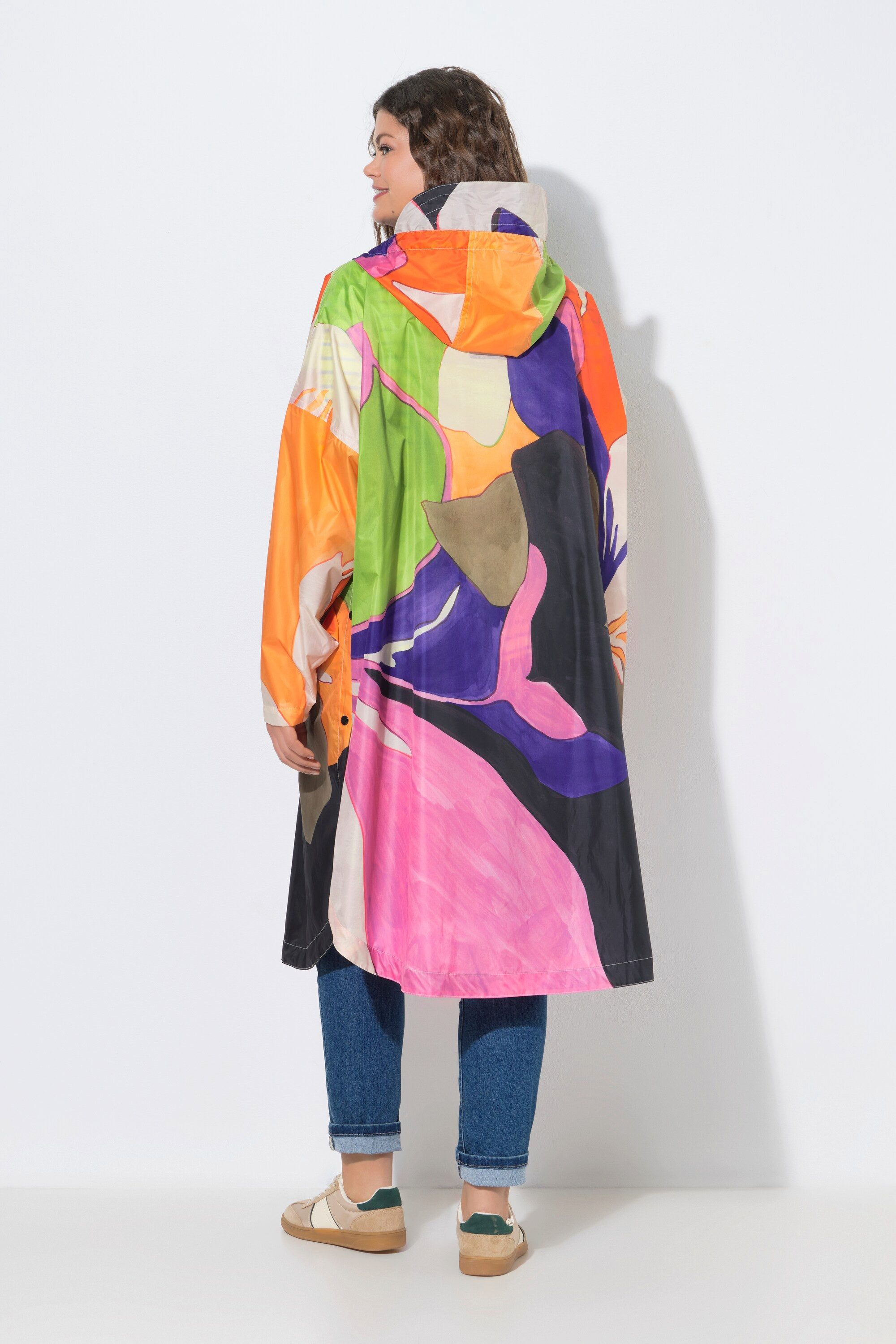 Laurasøn Funktionsjacke Funktions-Regencape Unisex Print Kapuze – Bild 3 von 4