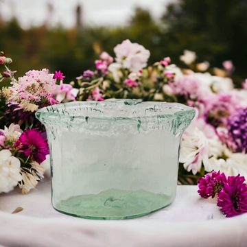 Kersten BV Dekovase Recycelte Vase Öko Blumenvase Glas 27cm