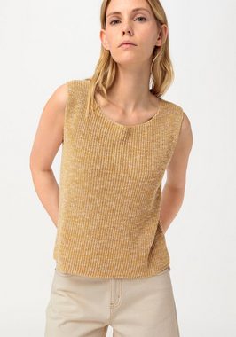 Hessnatur Strickpullover aus Bio-Baumwolle mit Leinen (1-tlg)