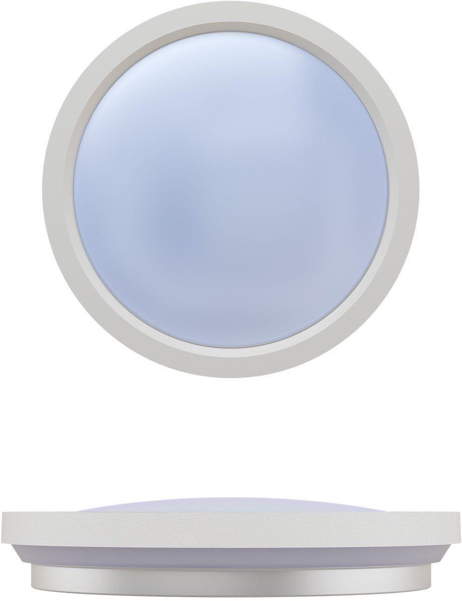 Philips LED Deckenleuchte All-In-One Leuchte, 24W, 2400 Lumen, 30cm rund, CCT - über Fernbedienung, Dimmer, Dimmfunktion, Farbsteuerung, Fernbedienung, Infrarot inkl., Memoryfunktion, dimmbar über Fernbedienung, mehrere Helligkeitsstufen, LED fest integriert, warmweiß - kaltweiß, inkl. Fernbedienung
