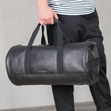 FEYNSINN Reisetasche »FINLAY«, Weekender echt Leder, Unisex, Sporttasche, Freizeittasche schwarz