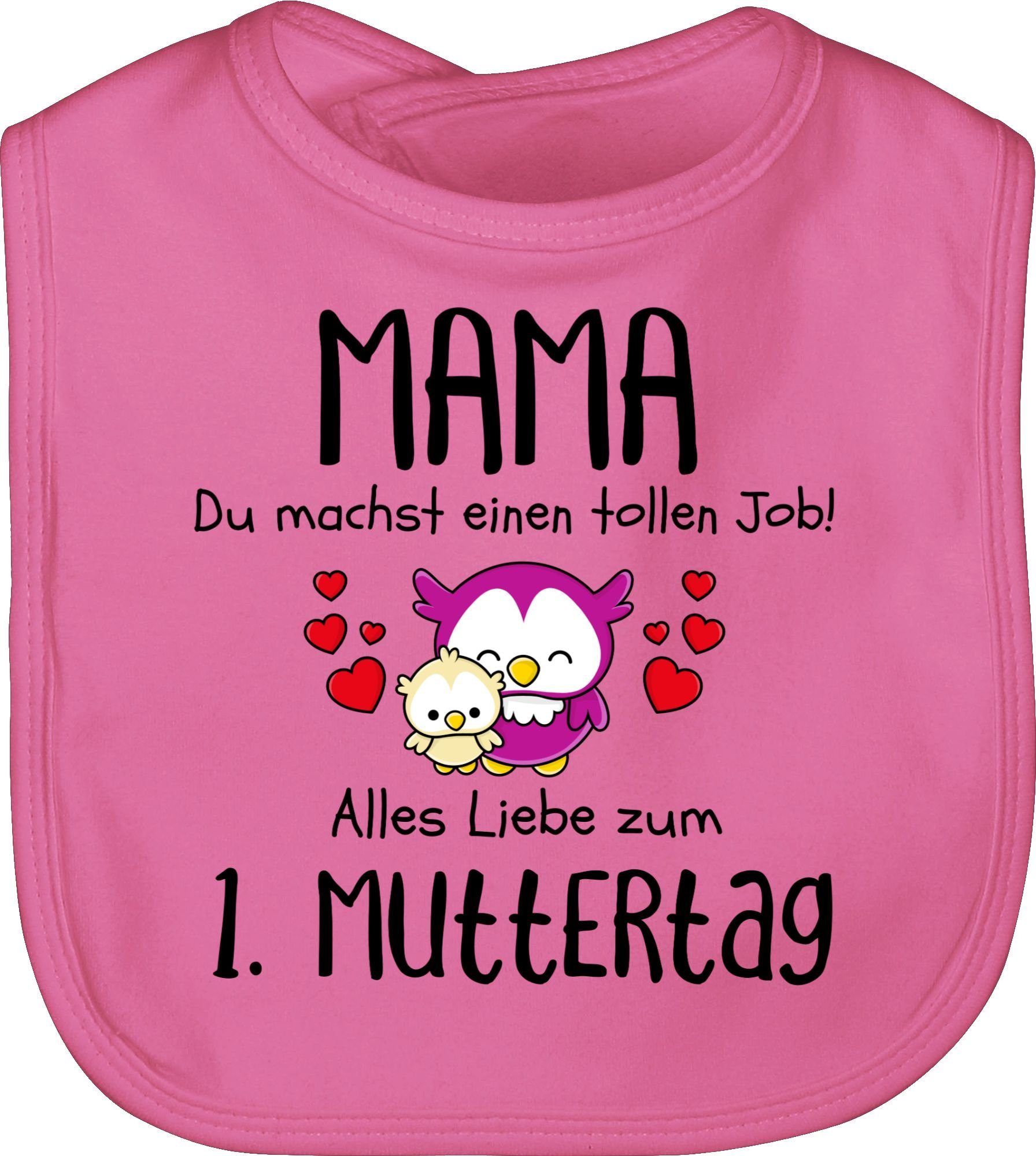 Muttertagsgeschenk 1. Lätzchen Mama - Erster, Shirtracer Muttertag