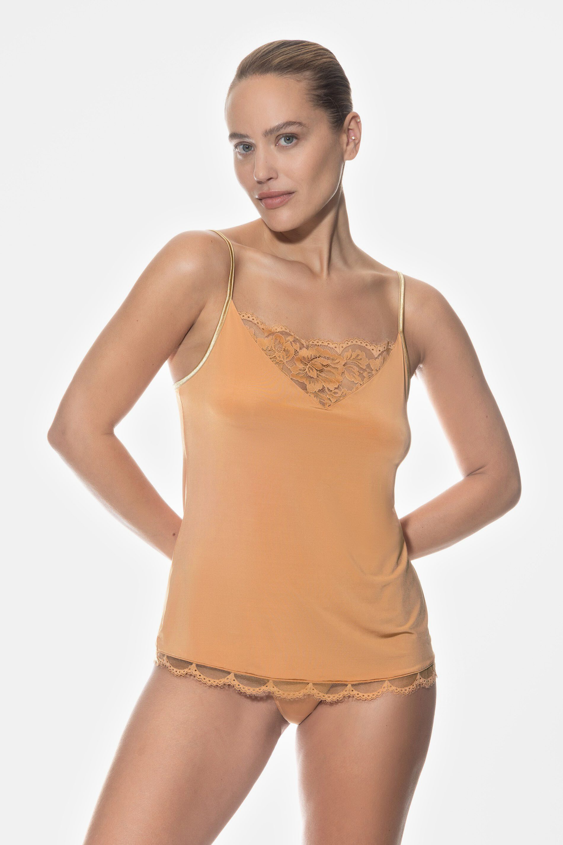Mey Spaghettitop Mey Damen Camisole Serie Poetry Vogue Uni (1-tlg)