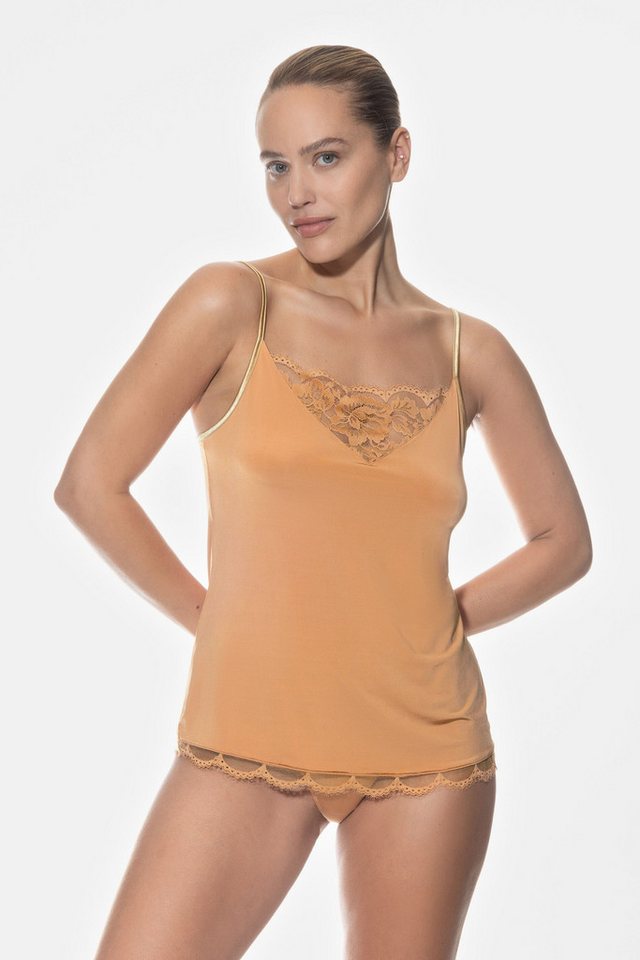 Mey Spaghettitop Mey Damen Camisole Serie Poetry Vogue Uni (1-tlg)