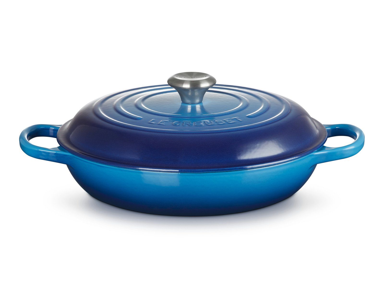 LE CREUSET Kochtopf Gourmet-Profitopf Signature rund azure 30cm