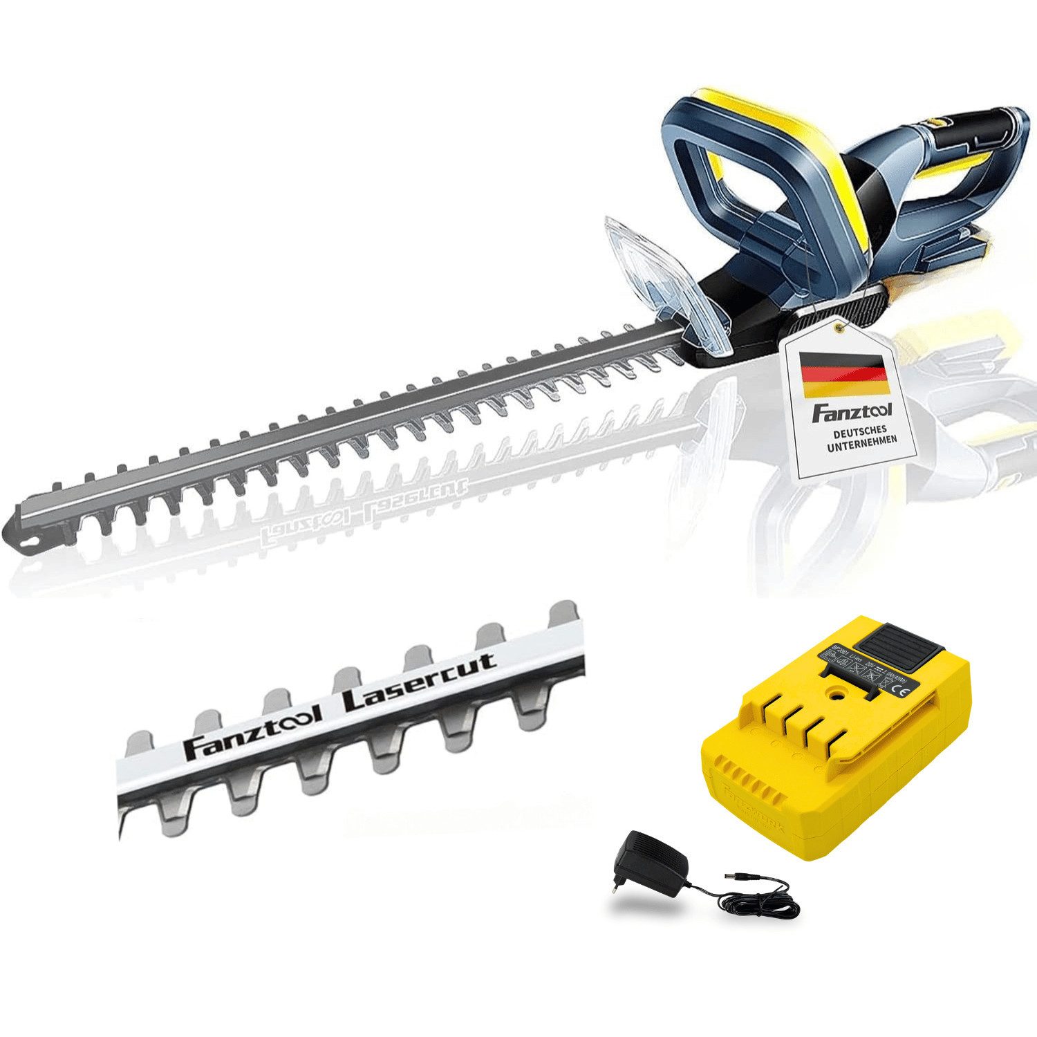 Fanztool Akku-Heckenschere Heckenschere 51cm Schnittlänge inkl. günstig online kaufen