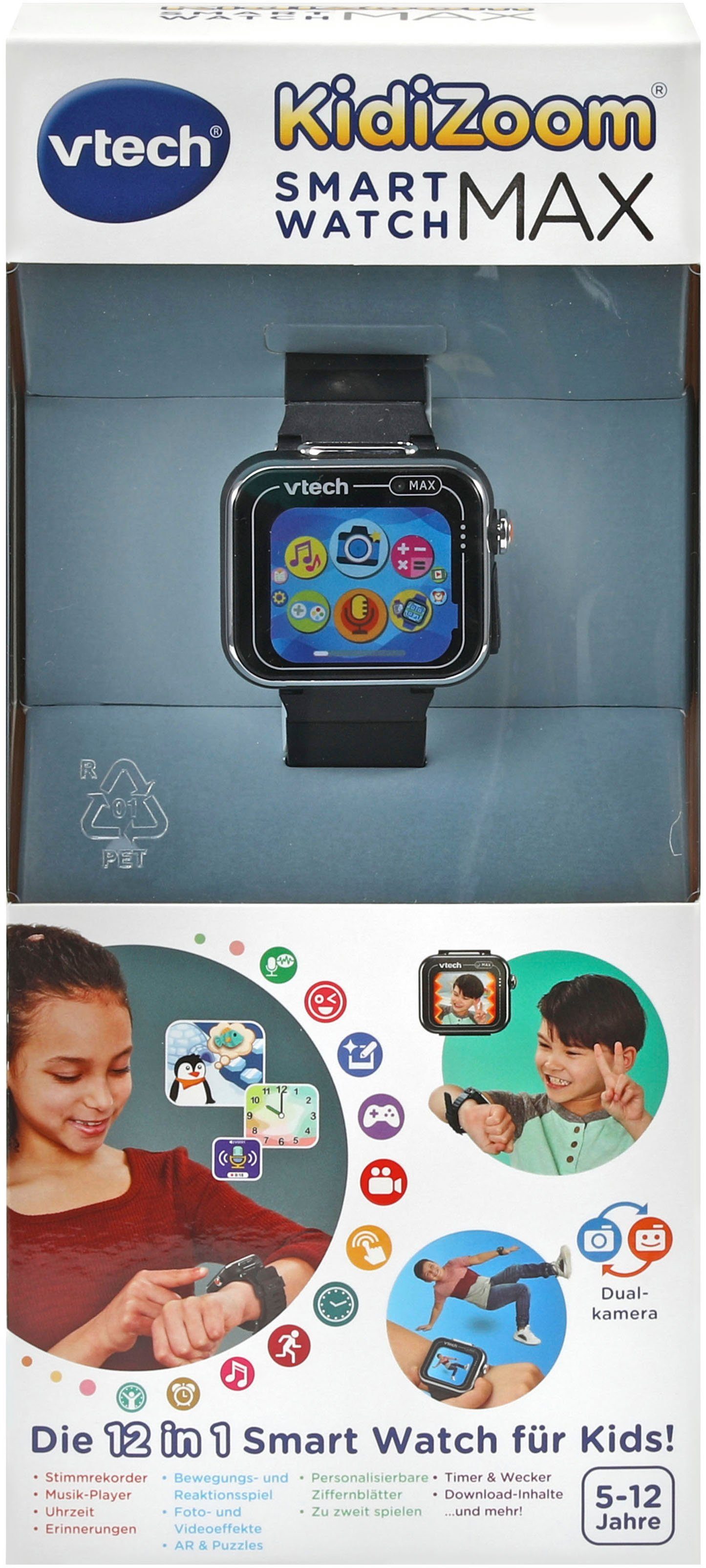 Vtech® Lernspielzeug KidiZoom Smart Watch schwarz MAX