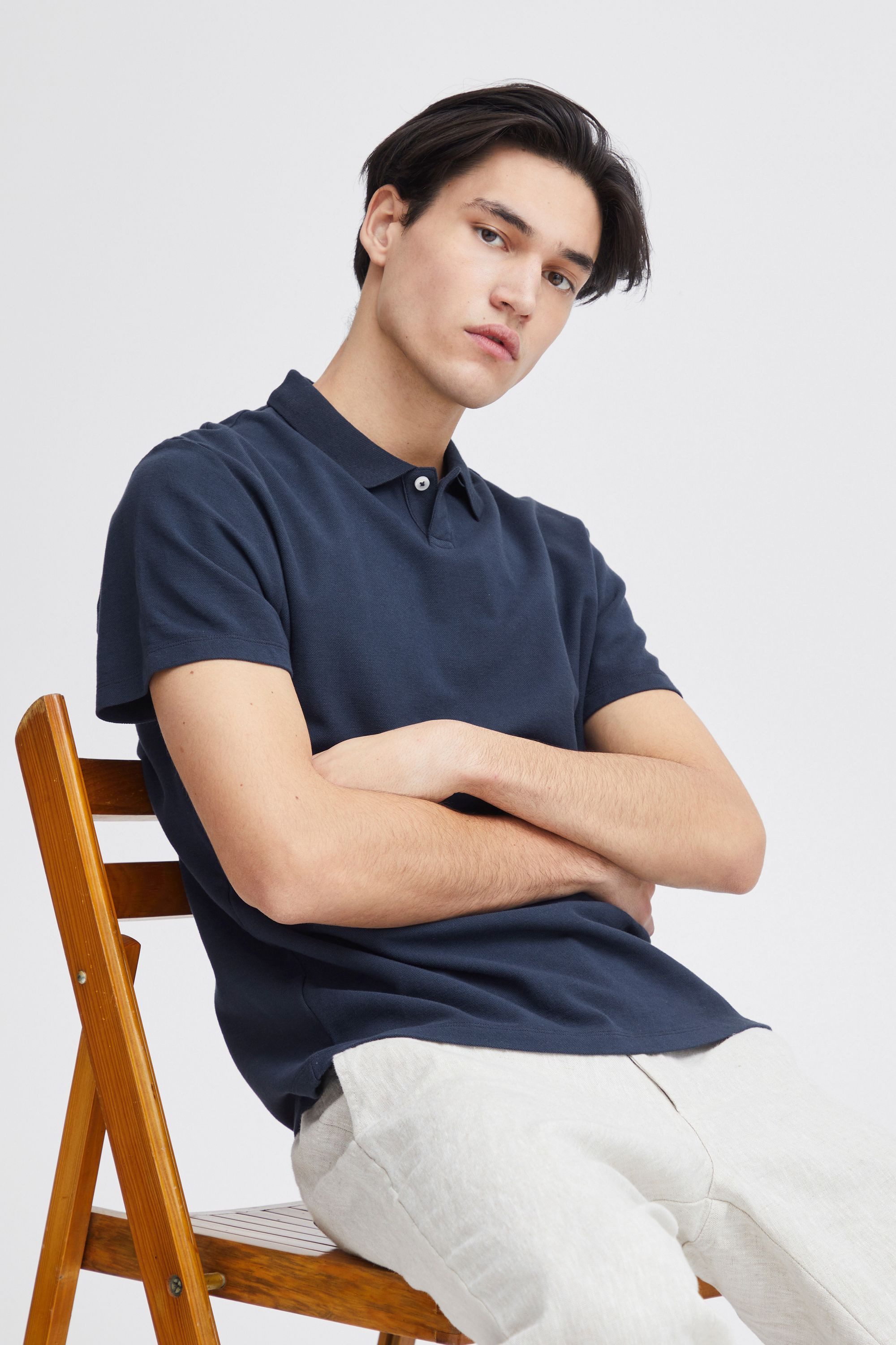 Casual Friday Poloshirt CFTristan Modernes Poloshirt mit Knopfleiste
