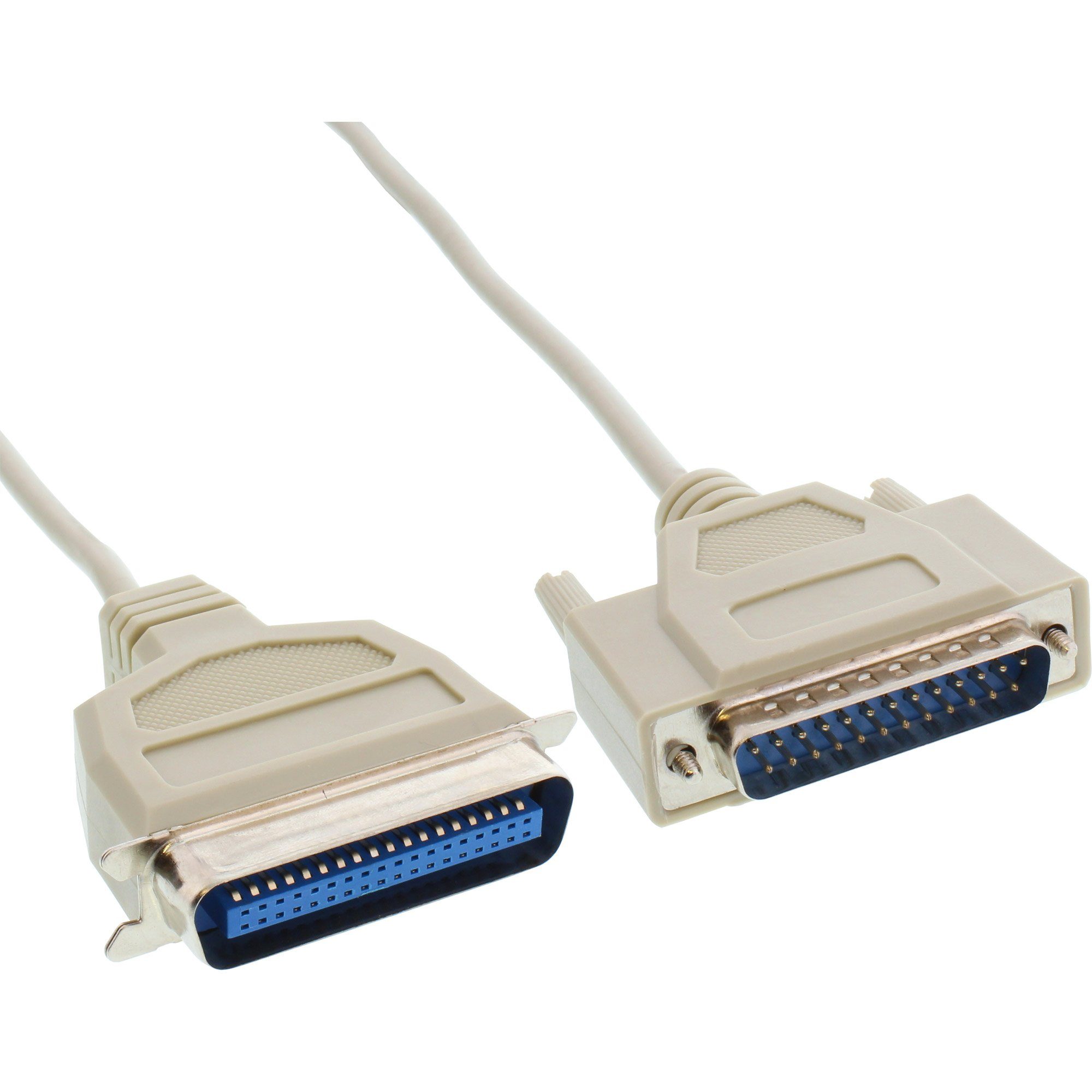 InLine® Druckerkabel, bi-direktional, vergossen, 2m Computer-Kabel