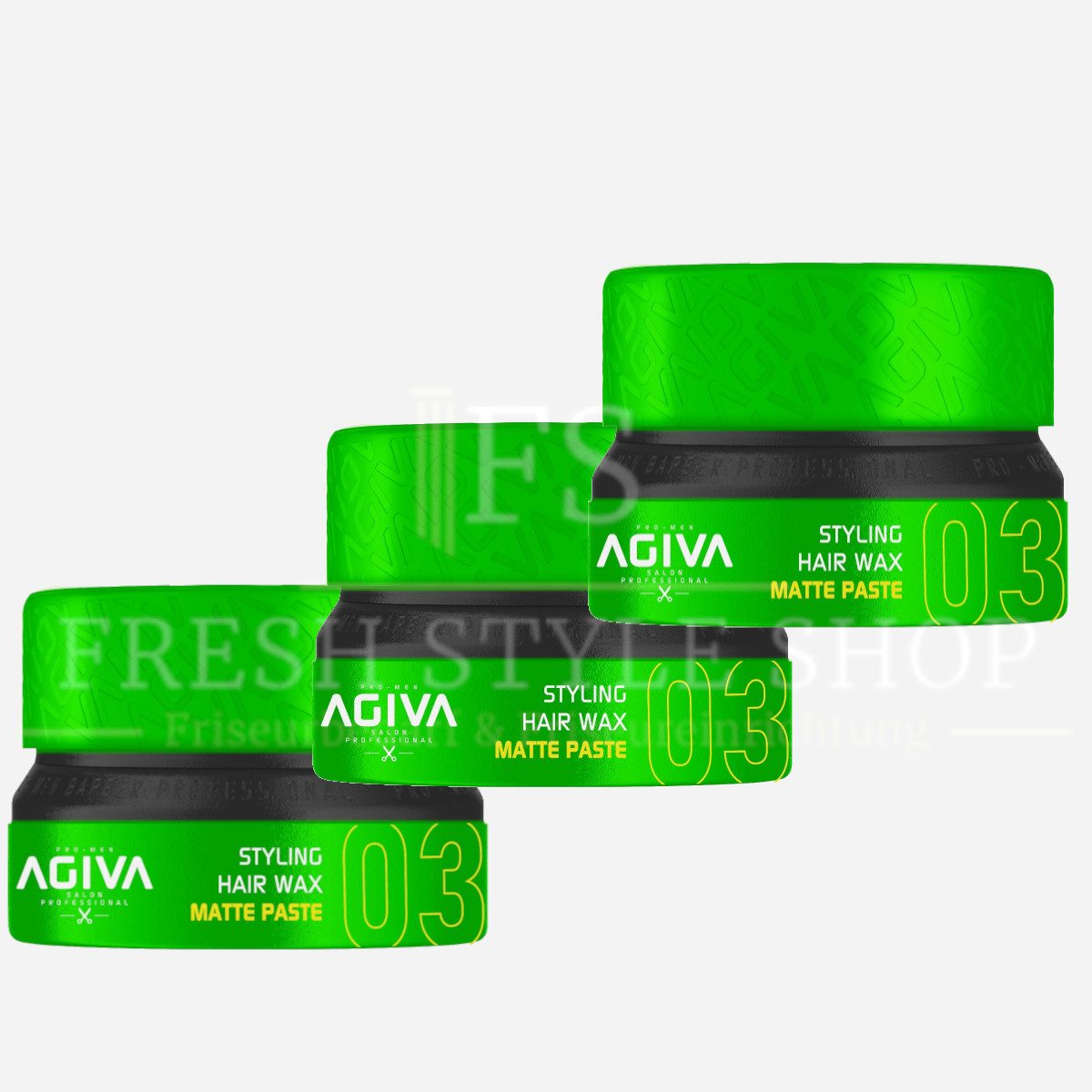 Haarwachs 3x Haarwachs Haar Wax 155ml 03 Matte Paste