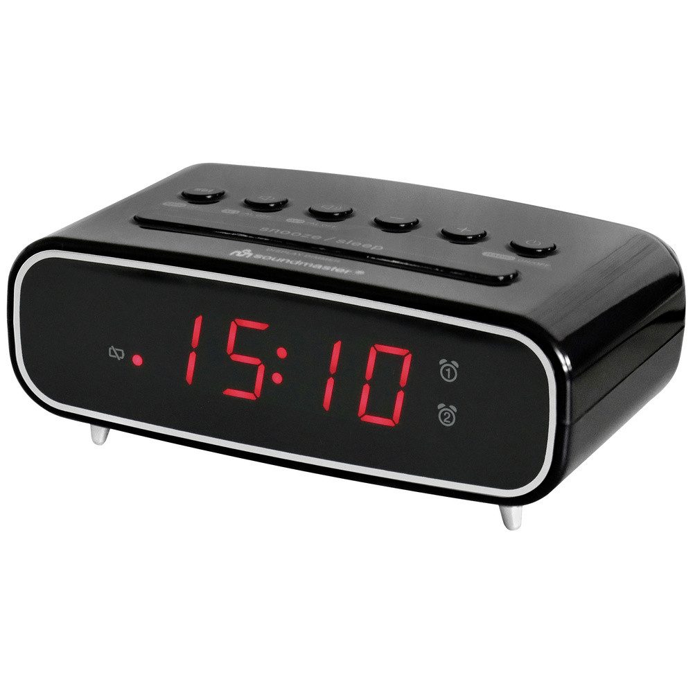 Soundmaster soundmaster UR111SW Radiowecker UKW UKW Weckfunktion Schwarz Radio