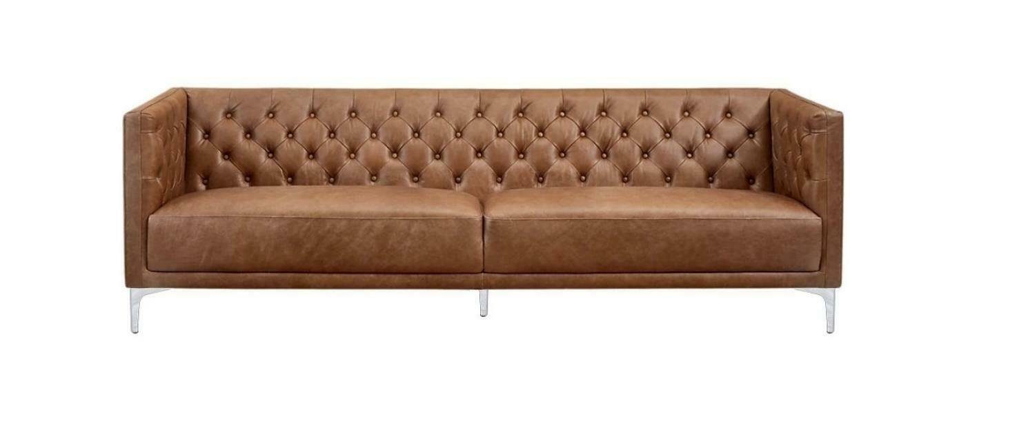 JVmoebel Sofa Chesterfield Original Möbel Einrichtung Wohnzimmer Möbel, Made in Europe Braun