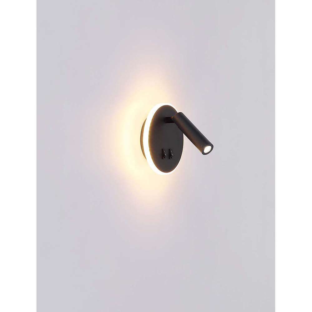 etc-shop LED Wandleuchte, LED-Leuchtmittel Strahler Lampe Leuchte fest Warmweiß, kleines verbaut, silber Quadrat Wand LED verstellbar