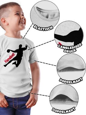 Shirtracer T-Shirt Handballer mit Schriftzug (1-tlg) Kinder Sport Kleidung