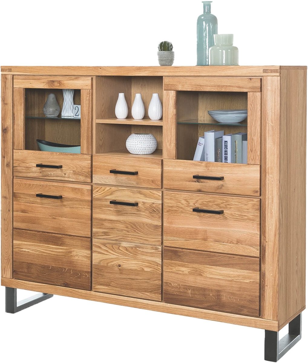 Lebenswert Highboard Tom-I, 158 x 140 x 40 cm (B/H/T)