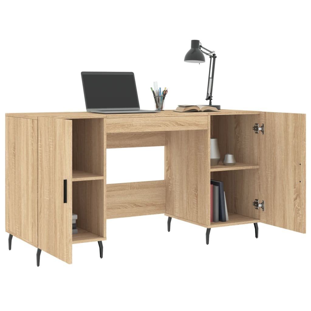 cm Holzwerkstoff Schreibtisch Sonoma-Eiche furnicato 140x50x75