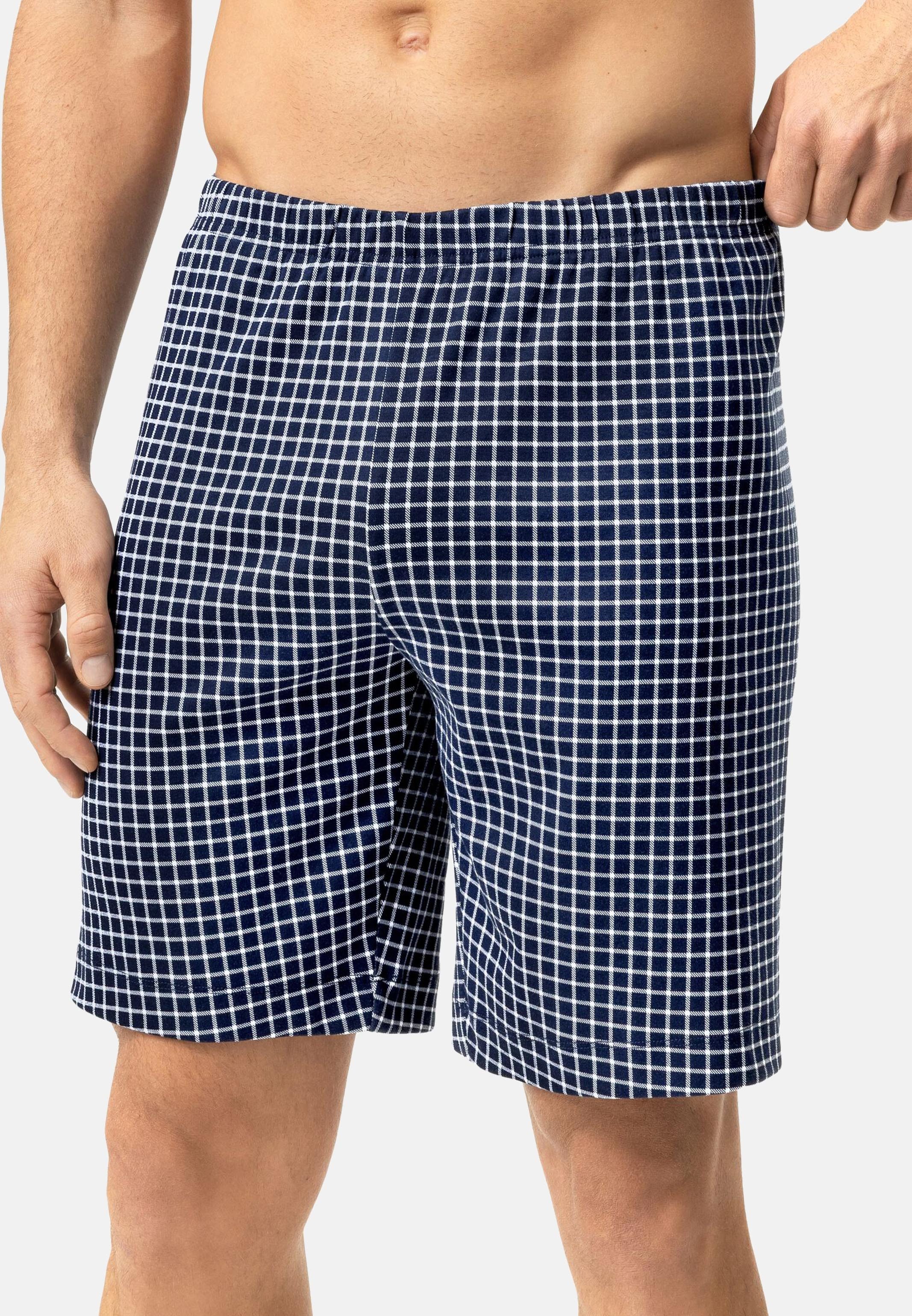 Mey Schlafhose White Check (1-tlg) Schlafanzug Hose - Baumwolle - Atmungsaktiv