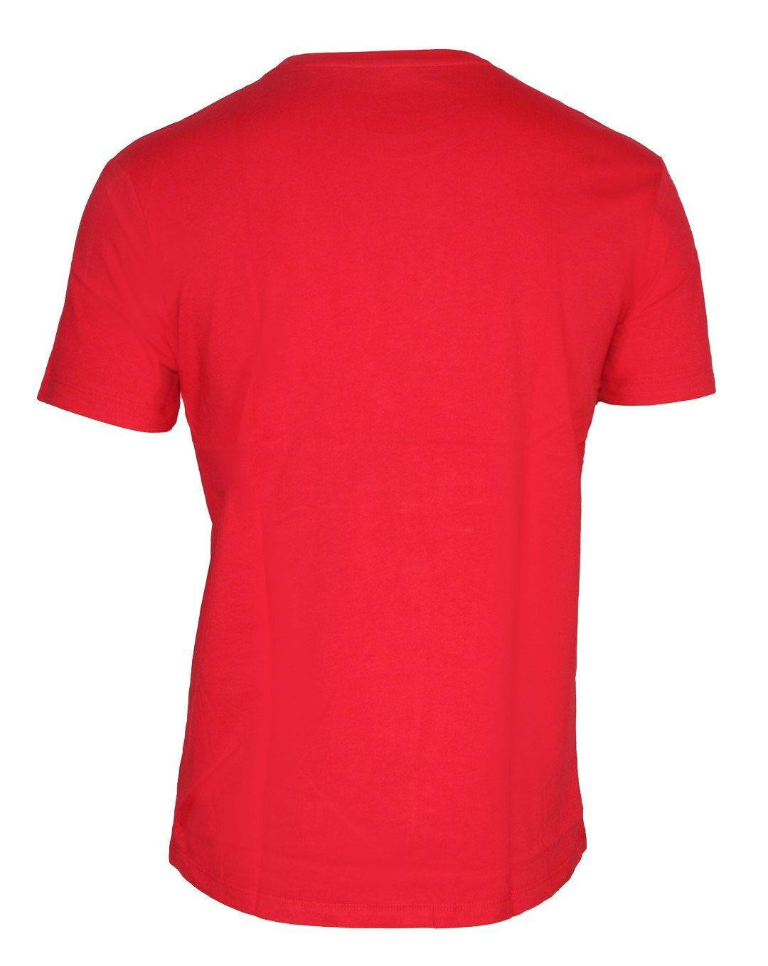Logo Ralph CMFit Lauren Rundhals T-Shirt Polo Rot Stickerei