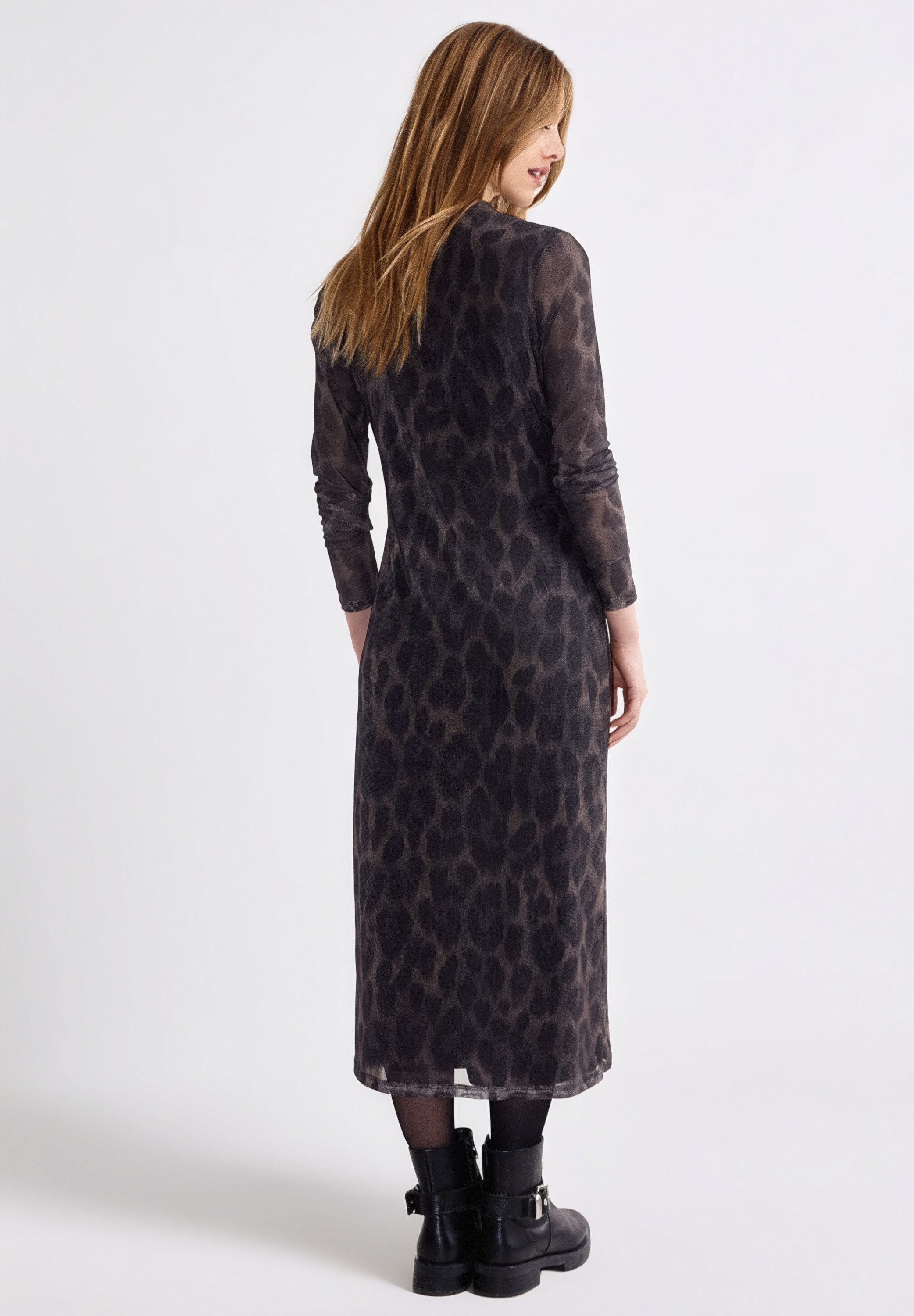 STREET ONE STUDIO Midikleid mit Leo-Muster günstig online kaufen