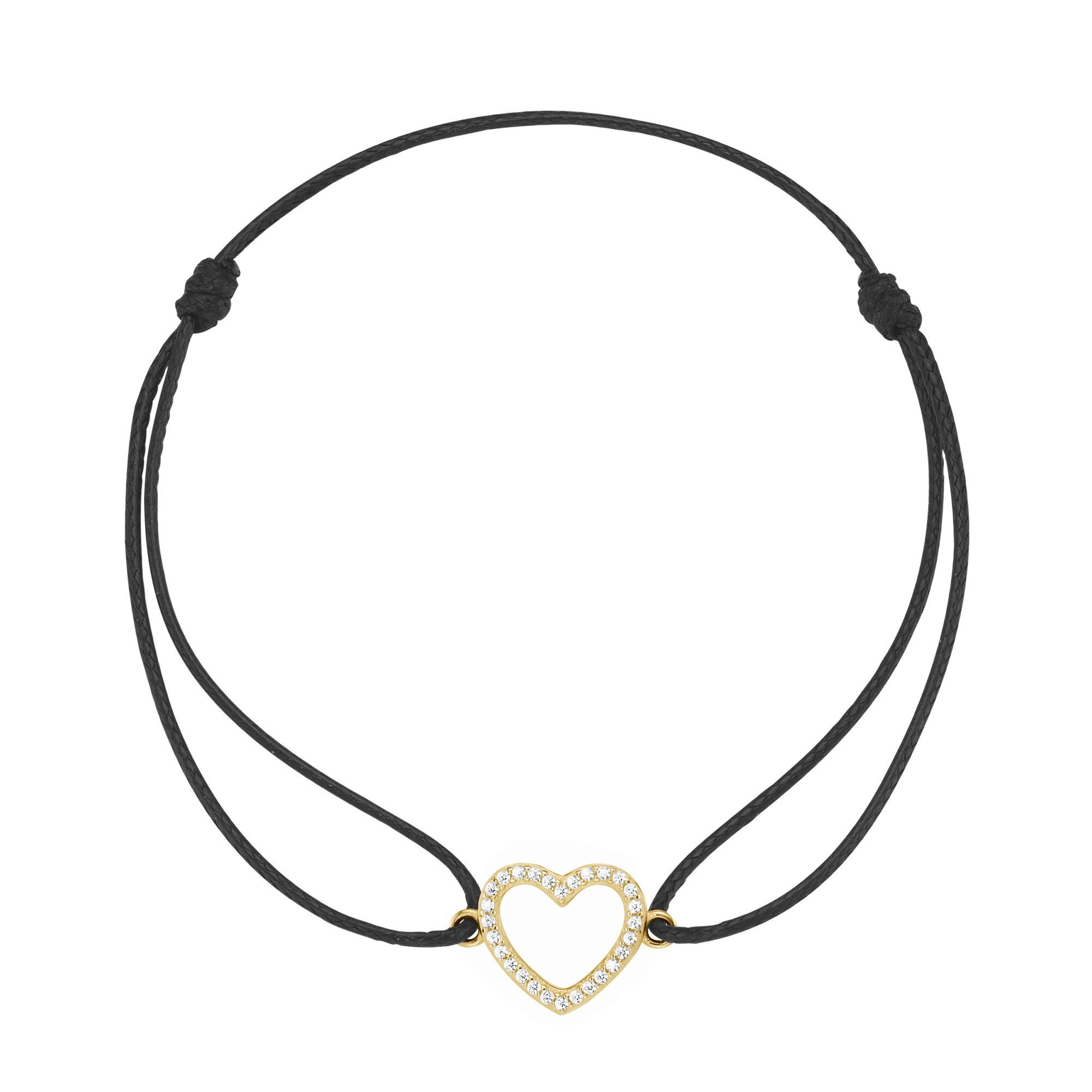 Luigi Merano Armband mit Herz, Gold 375