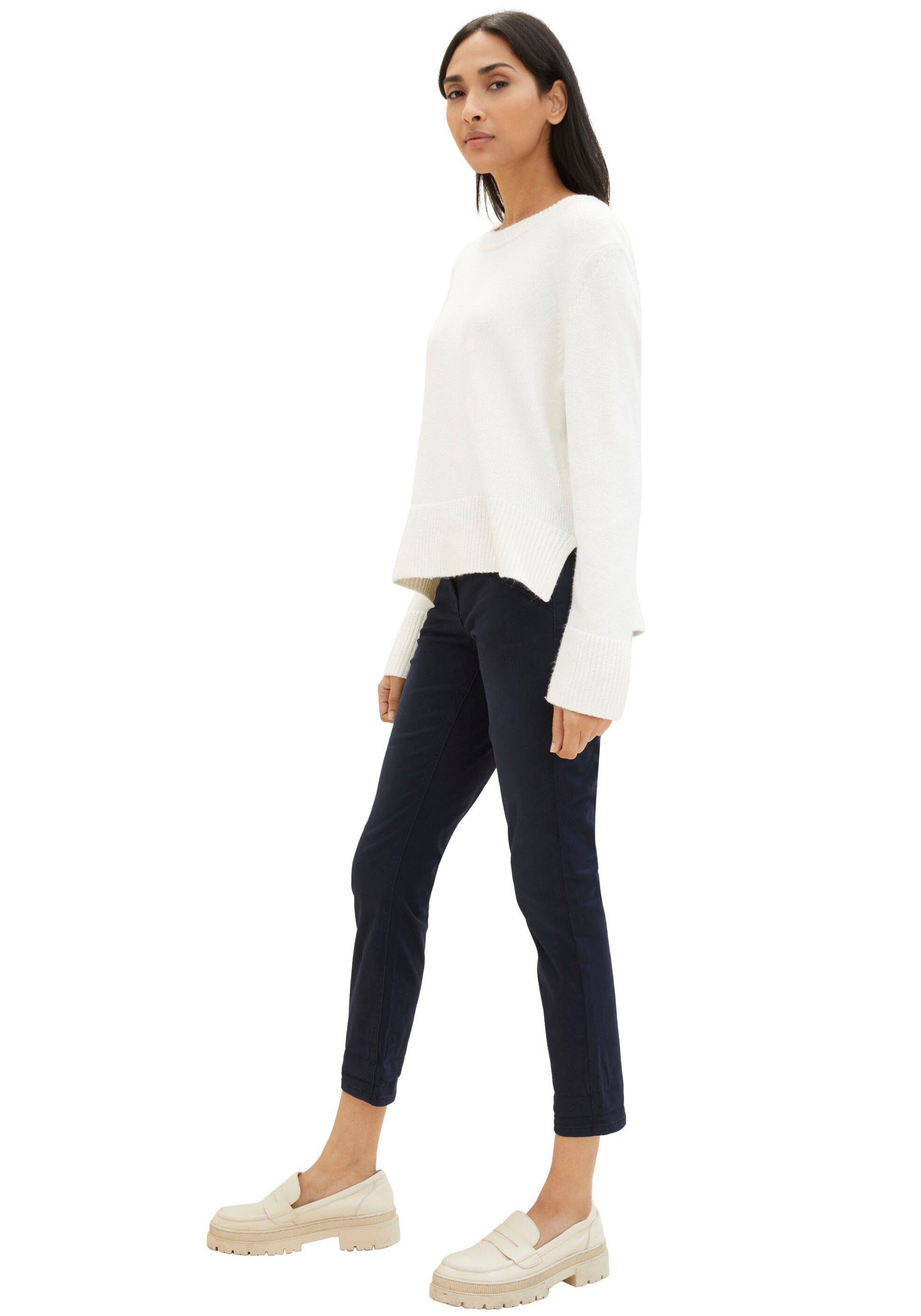 TOM TAILOR 7/8-Hose TOM TAILOR Tapered mit Bindeband am Bündchen