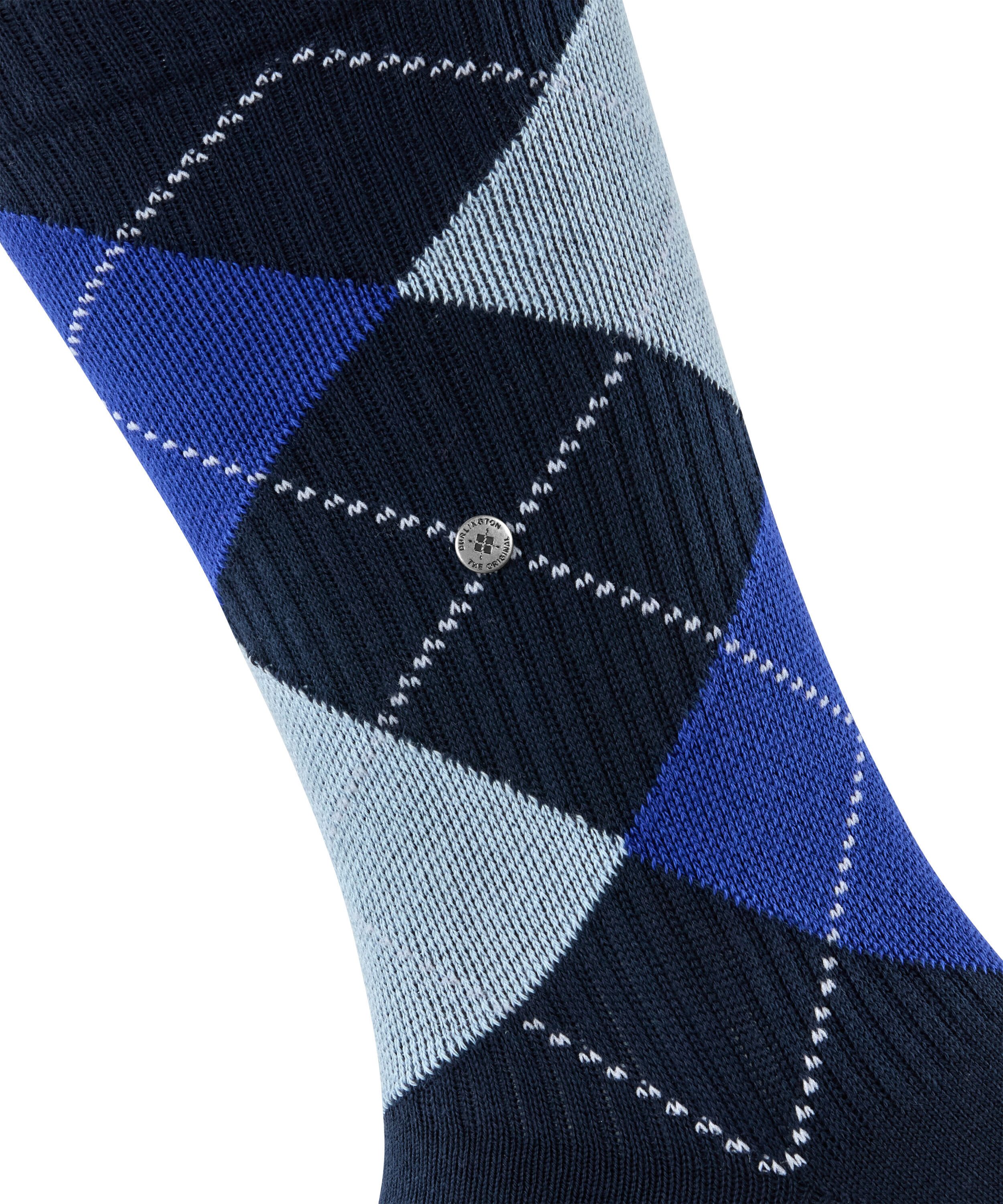 Burlington Socken Rib Court Einheitsgröße 40-46, Argyle-Muster, feine Rippenstruktur – Bild 4 von 5