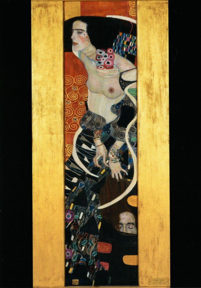 Postkarte Kunstkarte Gustav Klimt "Judith II (Salome)"