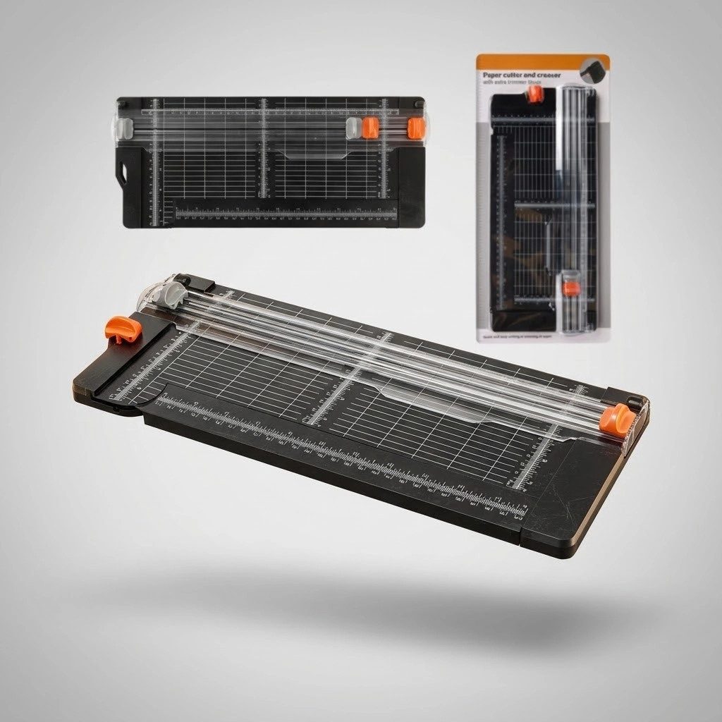 ZD Trading Haushaltshobel A3/A4 Papierschneider & Falztablett Schneidemaschine inkl.Ersatzmesse
