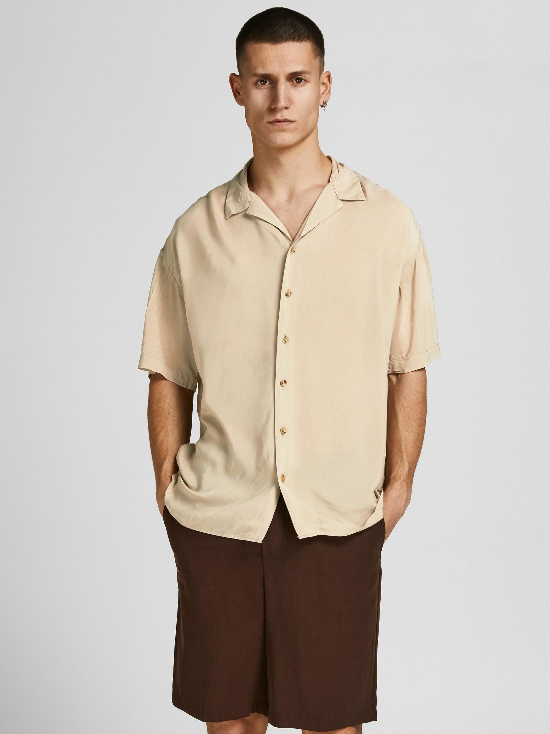Jack & Jones Kurzarmhemd Leichtes Kurzarm Sommer Oberteil JWHTROPICfür JWHTROPIC RESORT SHIRT S/S RELAX S23