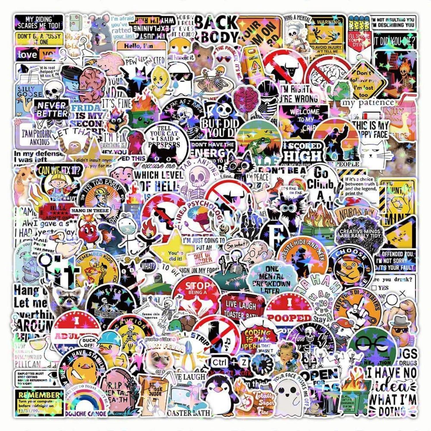 LuxusKollektion Laptop-Aufkleber Aufkleber 200 Stück Vinyl wasserdicht für Laptop Auto Fahrrad