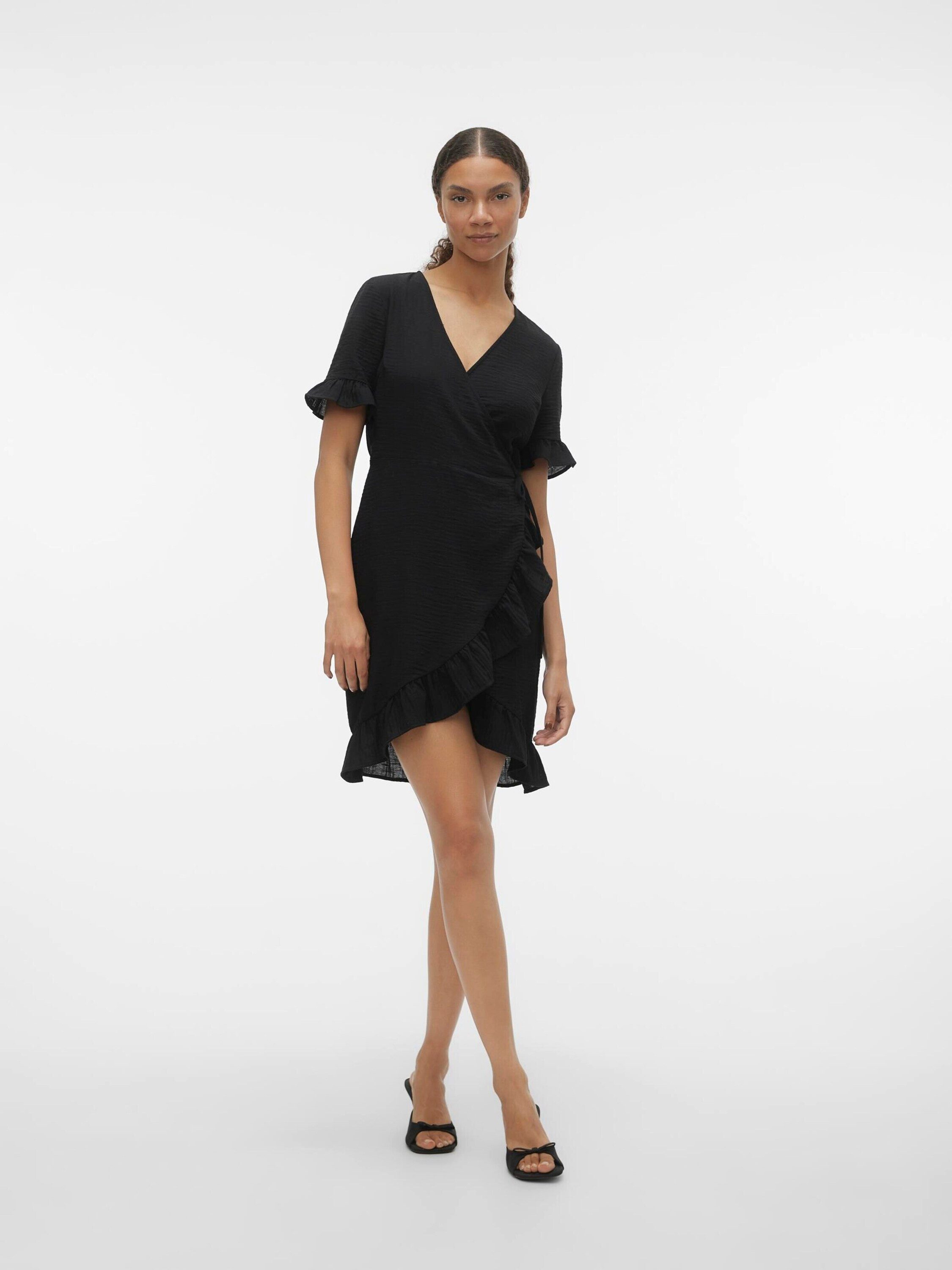 Vero Moda Minikleid Chris (1-tlg) Wickel-Design