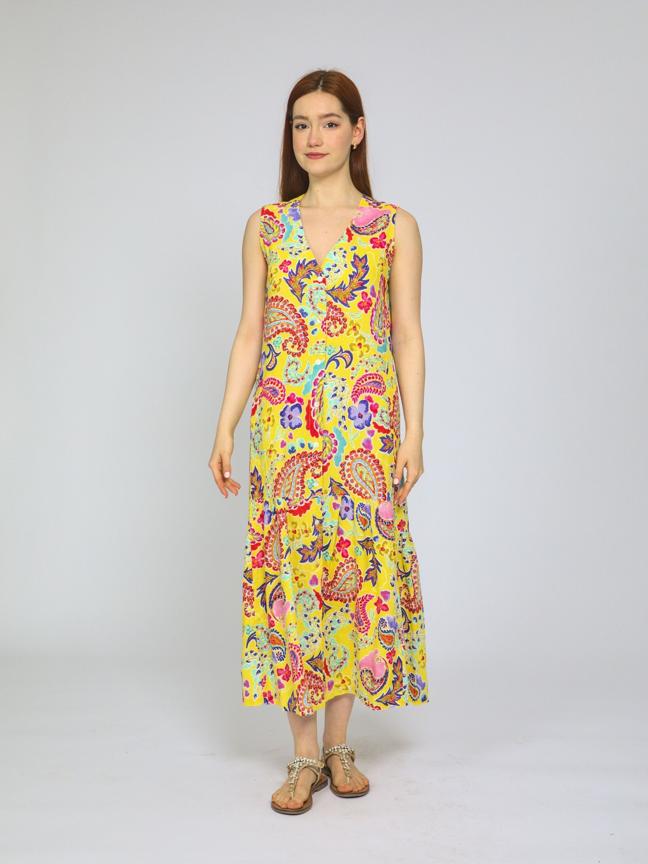 VICCI Germany A-Linien-Kleid (1-tlg) aus Leinen günstig online kaufen