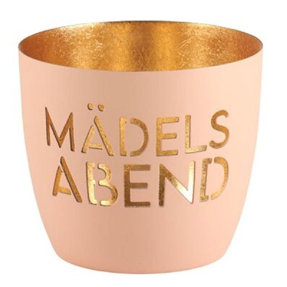 Giftcompany Windlicht Windlicht Madras Mädelsabend Pastellorange/Gold günstig online kaufen