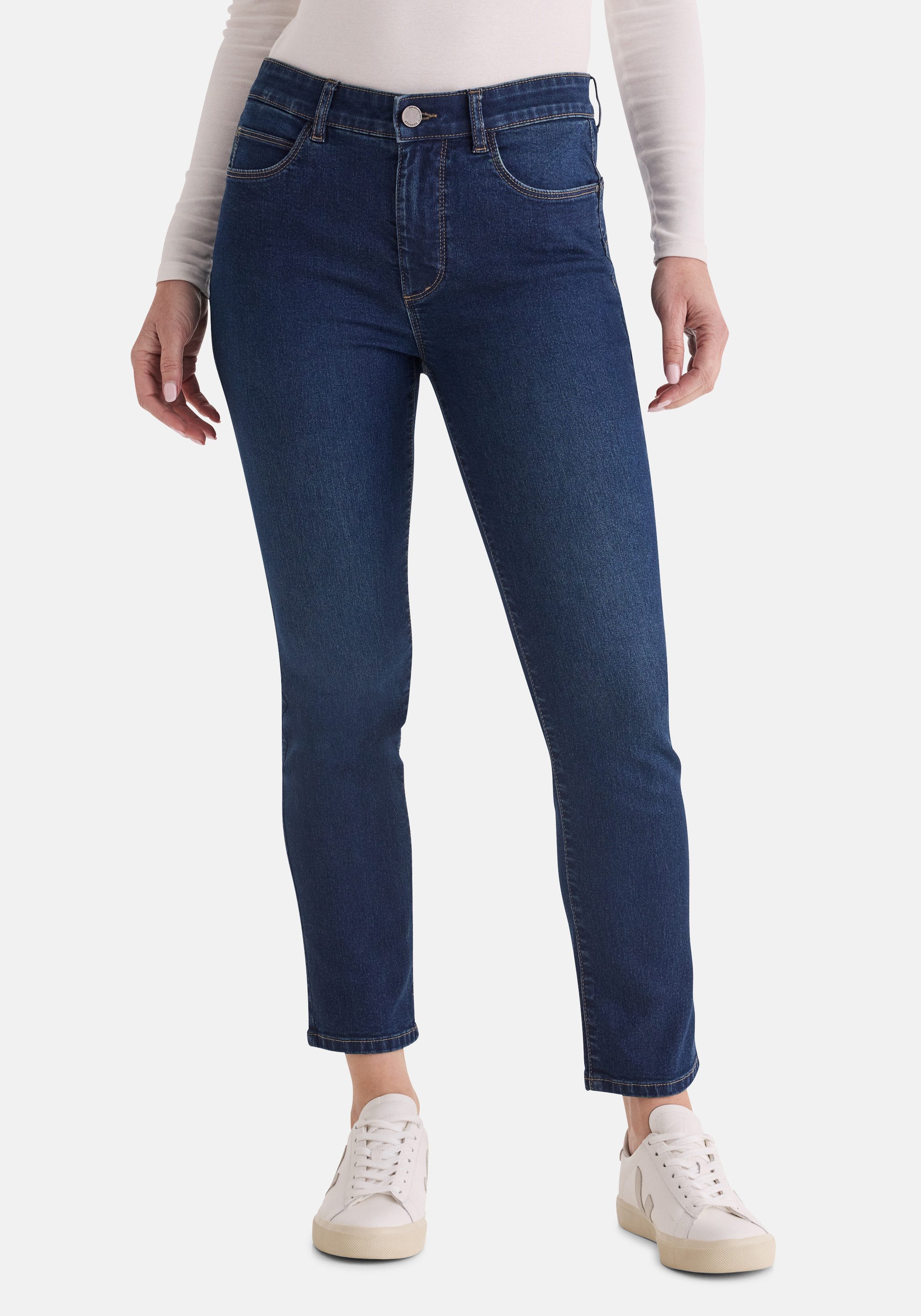 STOOKER WOMEN 5-Pocket-Jeans Milano Denim Magic Shape Fit Jeans Casual Clean Wash Denim Jeans Magic Shape Effekt für Damen
