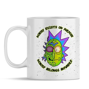 Rick and Morty Tasse Keramikbecher, Muster Morty 010, Kaffee- und Teebecher Tasse 330ml