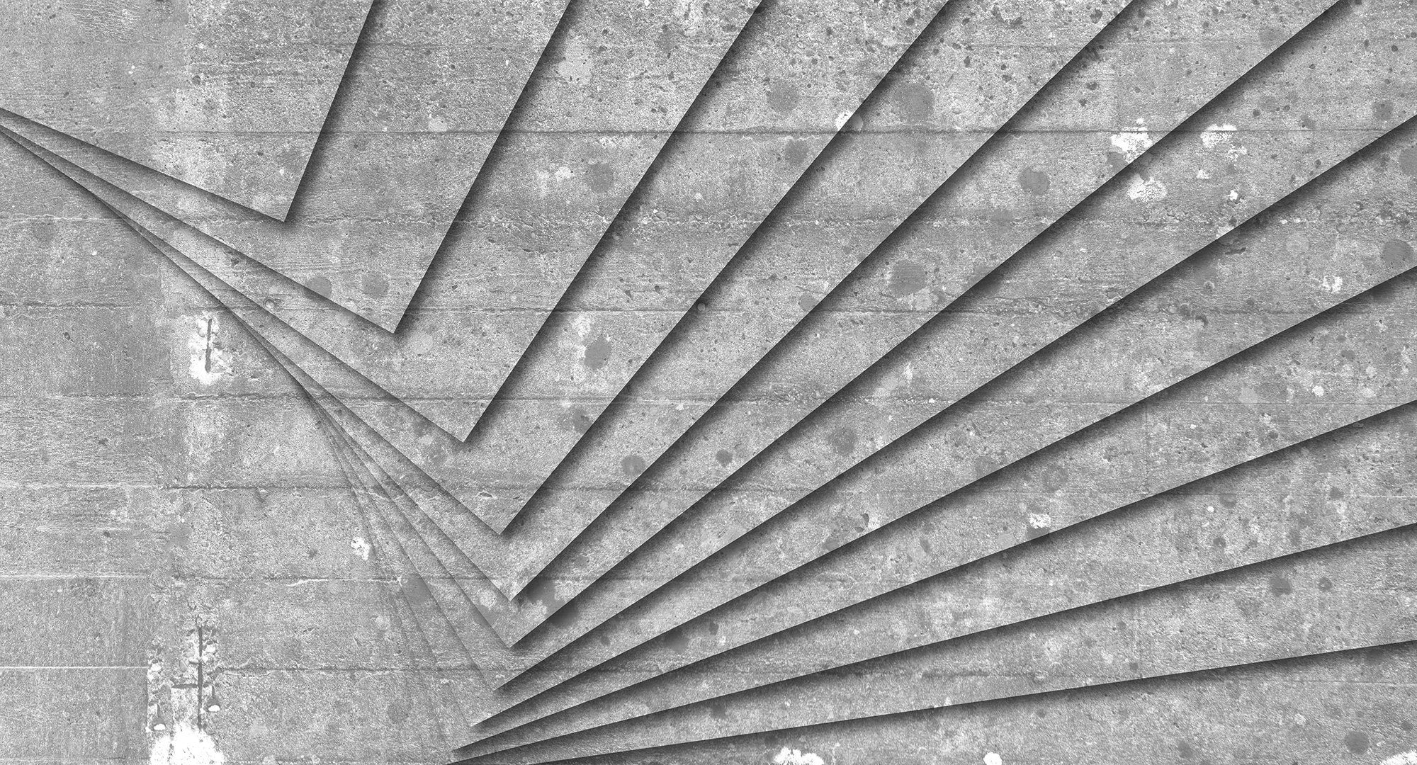 Fototapete Concrete Art Paper hellgrau Vlies, glatt, Atelier Steinoptik, 2, 47 Architects Decke St), (5 Wand, Schräge,