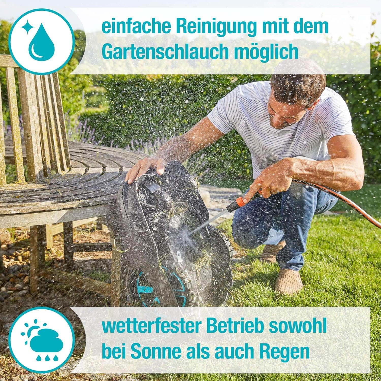 GARDENA Rasenmähroboter Mähroboter Sma...