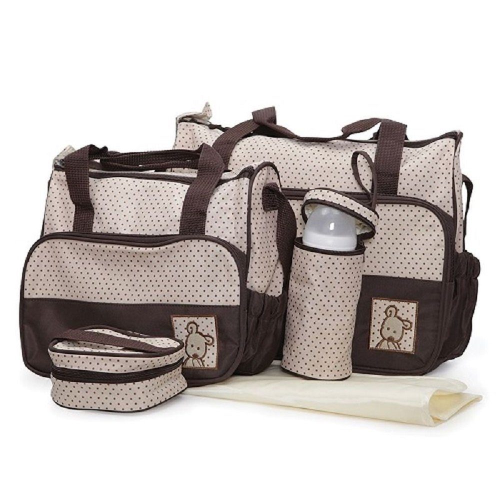 Moni Wickeltasche Wickeltasche Stella (1-tlg), Set mit Wickelunterlage, Isoliertasche f. Babyflaschen