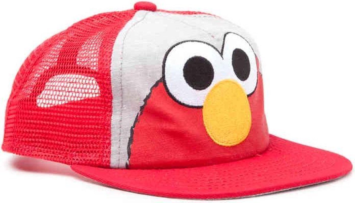 Sesamstrasse Baseball Cap SESAMSTRASSE Baseballcap Sesamestreet Sesame Street Elmo Cap Rot Trucker Kindercap Gr.48