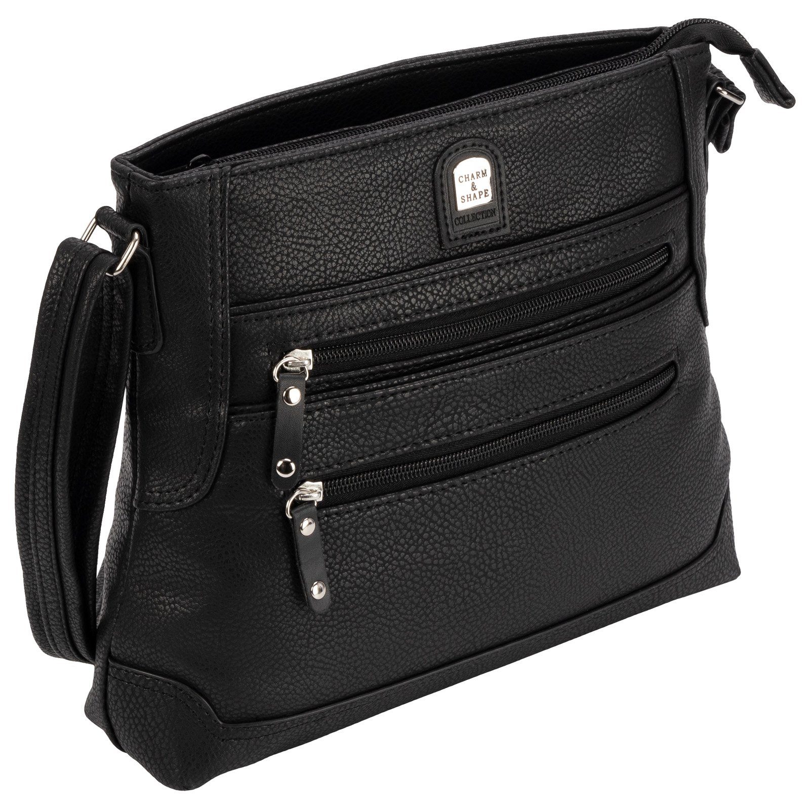 Umhängetasche Damen Tasche Schultertasche Umhängetasche Leder Optik Handtasche