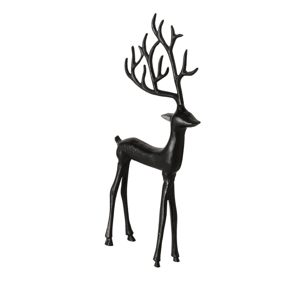 BOLTZE Dekoobjekt Boltze Figur Rupert, Hirsch, schwarz, H 38cm, 2061294