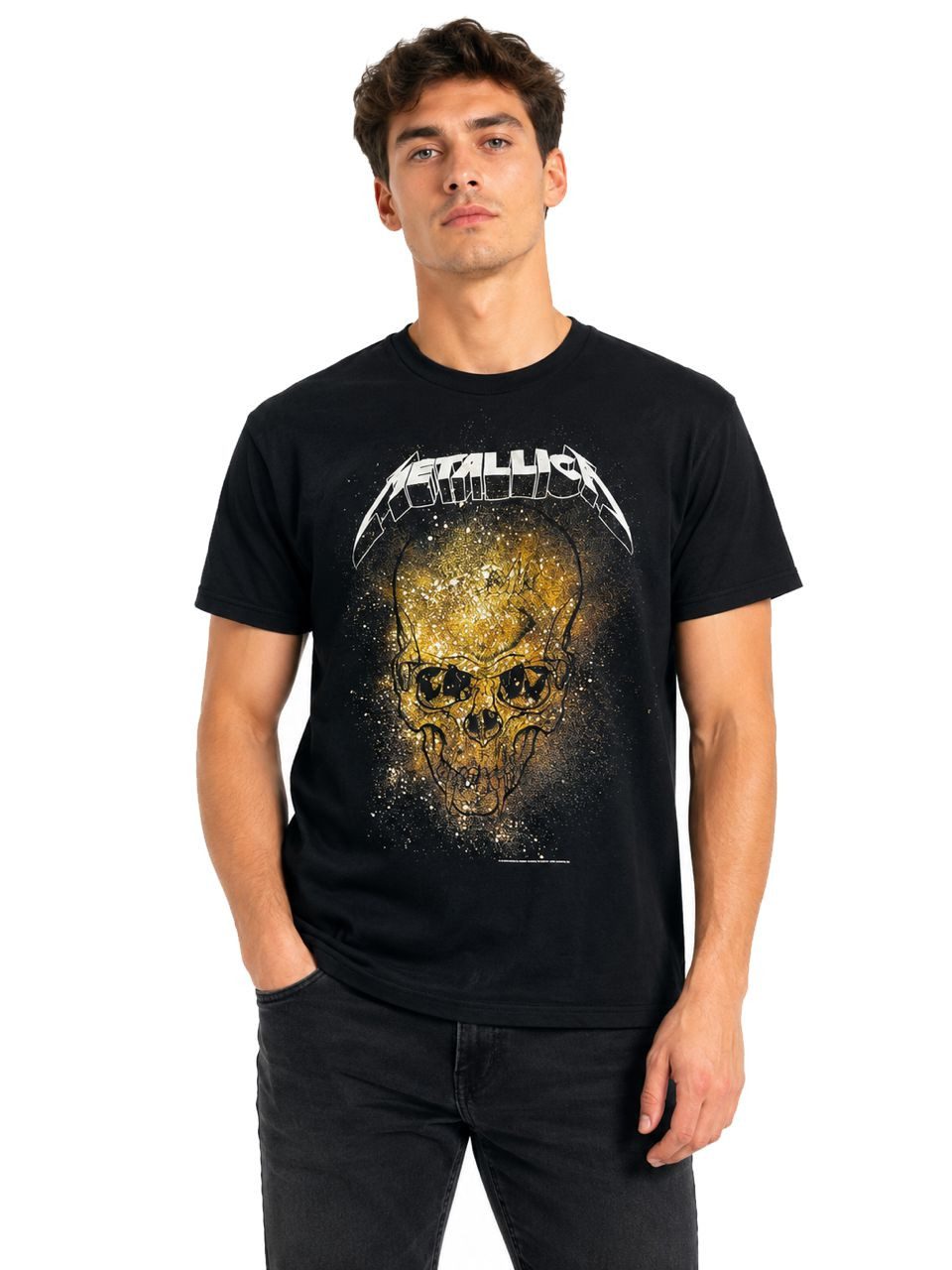 metallica Print-Shirt METALLICA T-SHIRT HERREN schwaruZ Skull explosion Metallica T-Shirt Spider